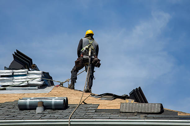 Professional Gutter Installation technician working in Dorchester, SC